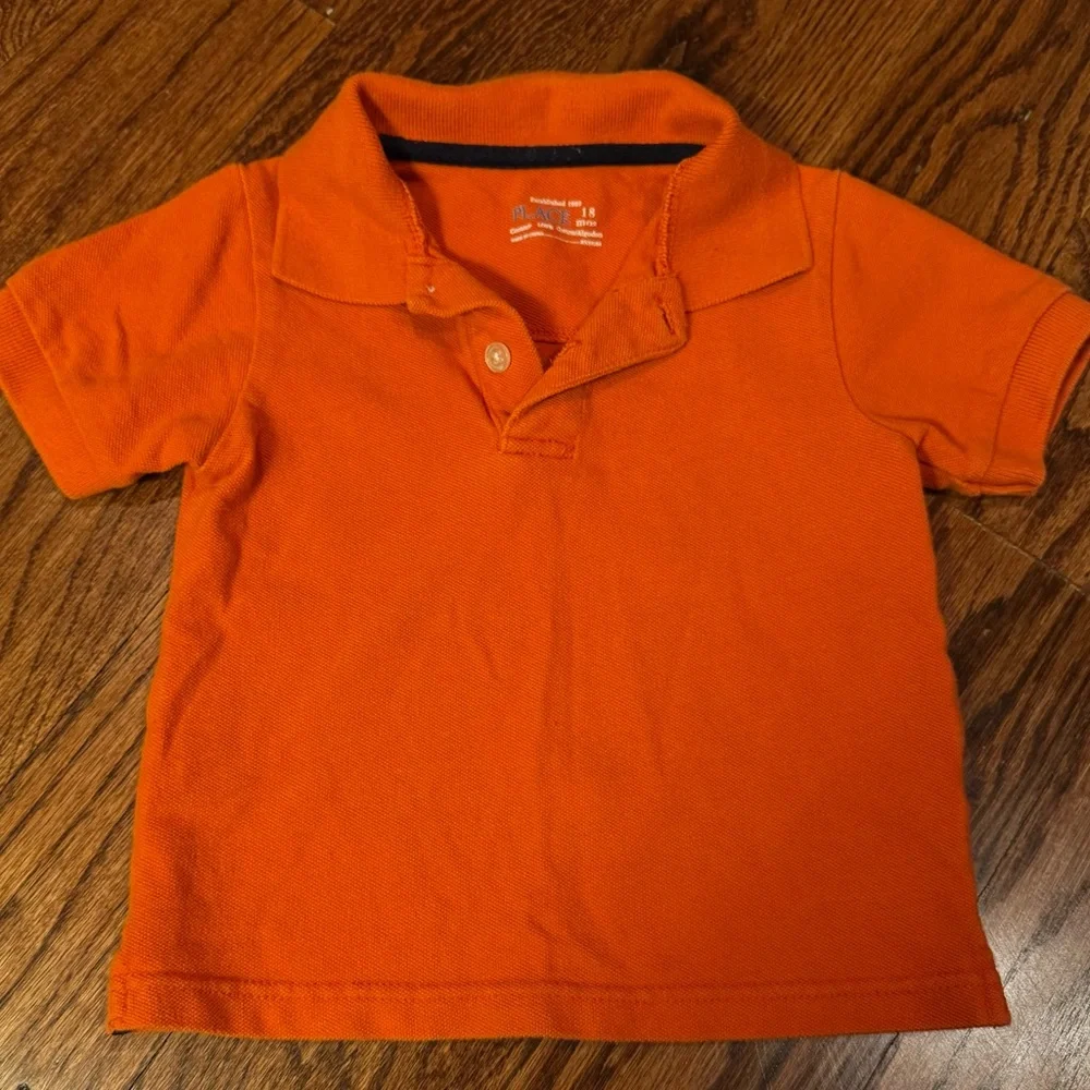 The Children's Place Vibrant Orange Polo Shirt